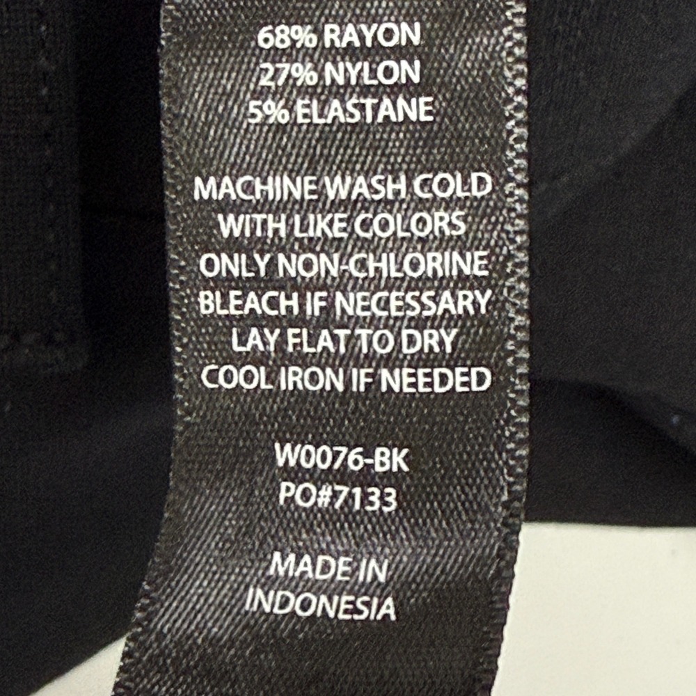 Betabrand‎ Dress Pants Womens Large Petite 33x31 Black Pull On Stretch Flex 5% - Picture 5 of 6